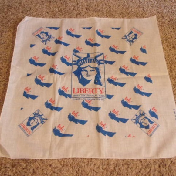 Vintage Statue of Liberty Centennial Bandana 1986 - Picture 1 of 3